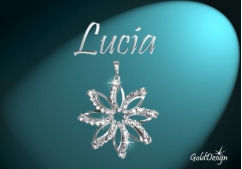 Lucia - přívěsek stříbřený